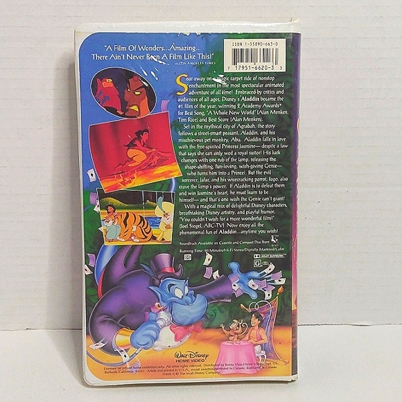 Walt Disney classic Aladdin black diamond classic VHS - Picture 6 of 7